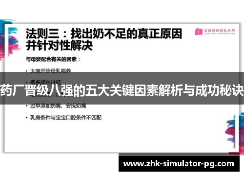 药厂晋级八强的五大关键因素解析与成功秘诀